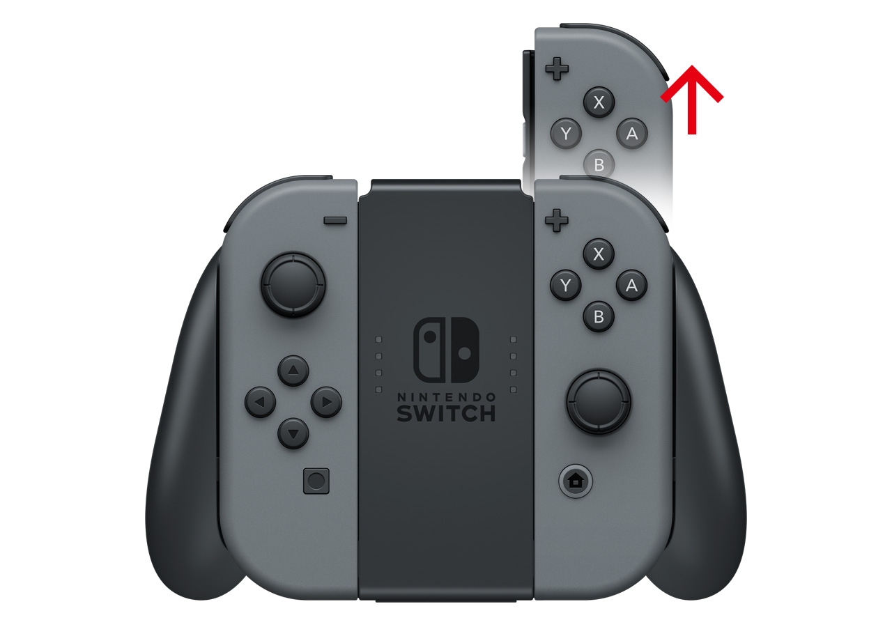 Attaching Detaching Joy Con With A Joy Con Grip Nintendo Switch Support Nintendo