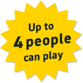 Up to 4 people can play