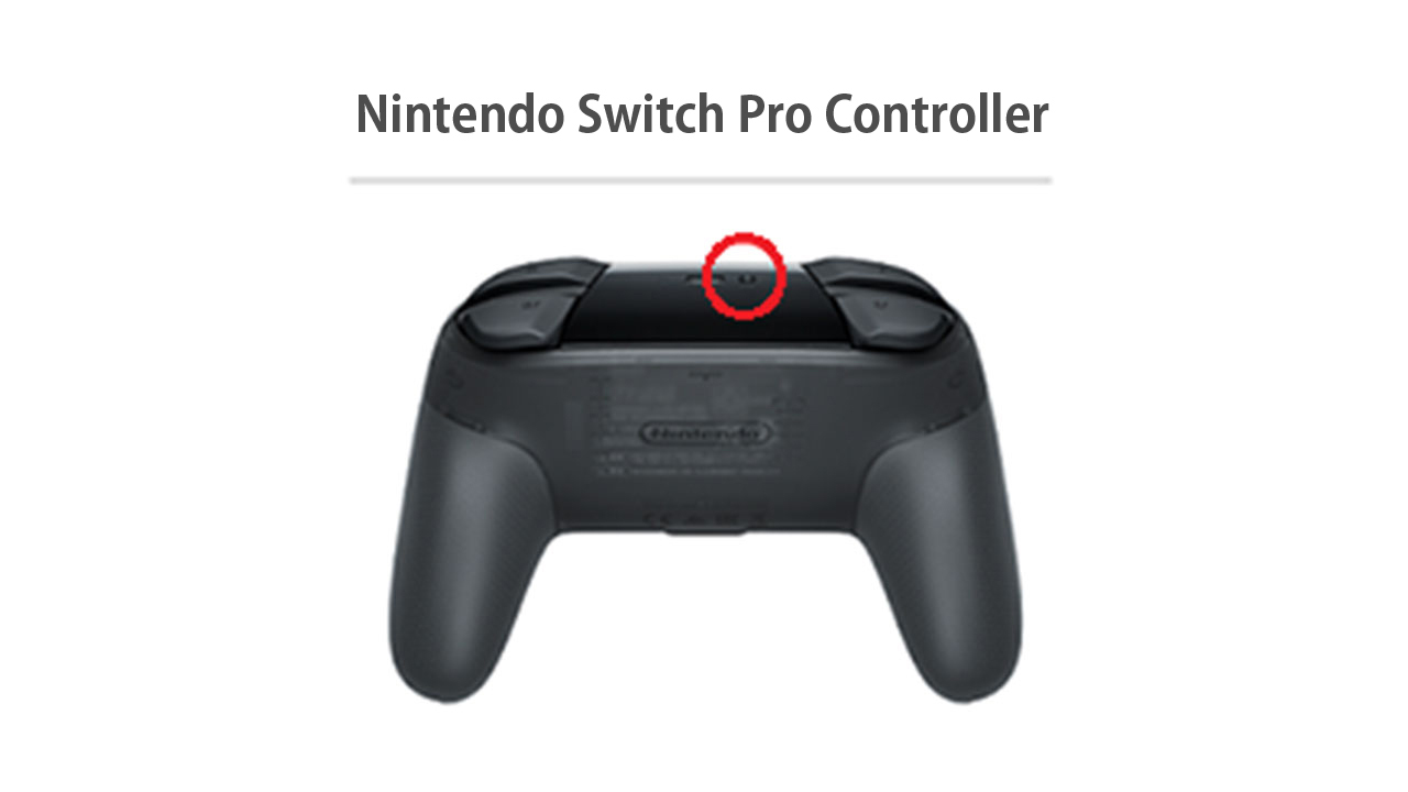 กด SYNC Button ของ Nintendo Switch Pro Controller ที่ต้องการจับคู่อุปกรณ์ค้างไว้