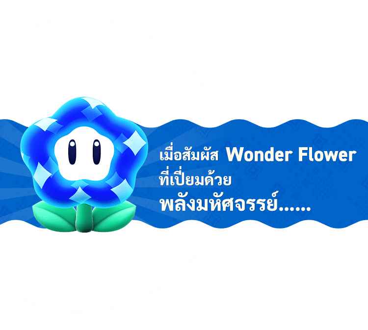 เมื่อสัมผัส Wonder Flower ที่เปี่ยมด้วยพลังมหัศจรรย์……
